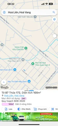 Bán đất mặt tiền đường 5m5 Hòa Liên (100 m2), Hòa Vang - Đà Nẵng, Giá 3 tỷ tl