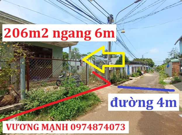 ĐẤT 206 M², NGANG 6M, LONG KHÁNH, ĐỒNG NAI