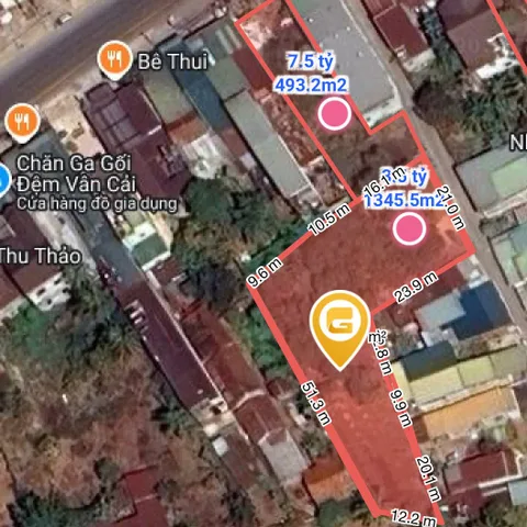 Bán đất 1353.9m² ngang 20.0m giá 3.5 tỷ tại Xã Hòa Phú