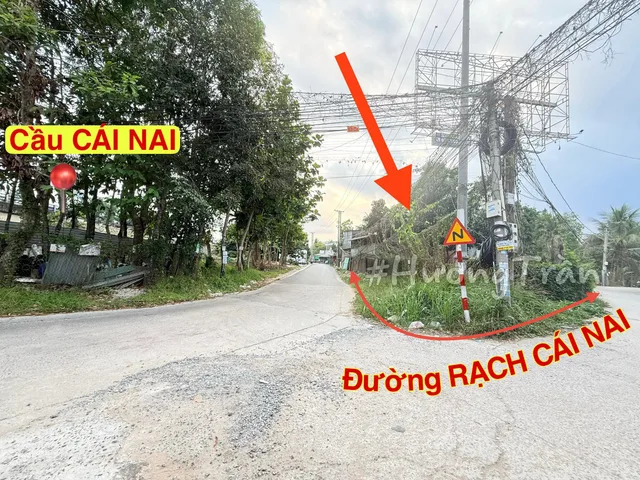🔥Chỉ 18 triệu/m2 - NỀN 752m2 GÓC 2 MẶT TIỀN RẠCH CÁI NAI (ngay chân cầu CÁI NAI, kế KDC Hồng Loan)