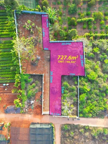 Bán đất 730m² có sẵn 120m² thổ cư ngang 7,11m giá 4.35 tỷ tại Đường Nguyễn Thái Bình Phường Tân Lập