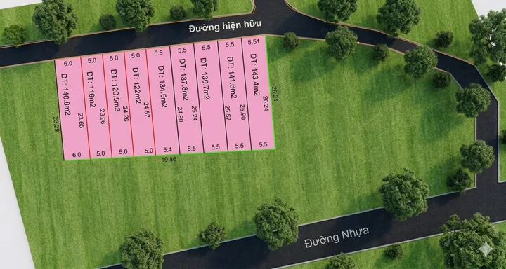 Bán đất 150m² full thổ cư ngang 6m giá 590 triệu tại Xã Xuân Lộc