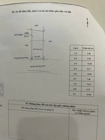 Bán đất 120m² có sẵn 75m² thổ cư ngang 5m giá 1.45 tỷ tại Phường Thành Nhất