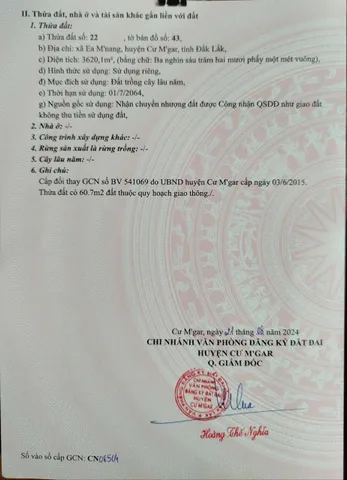 ĐẤT ĐẸP – GIÁ TỐT – CHÍNH CHỦ CẦN BÁN LÔ ĐẤT  tại xã Ea M’nang, Cư M’gar, Đắk Lắk