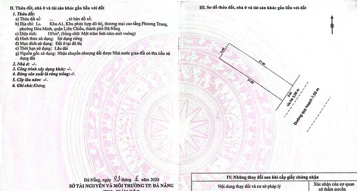 Bán đất đường Trần Minh Tông - DT 105m2 - Đông Nam - Hàng Hiếm