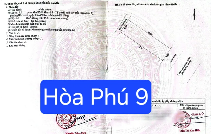 🔴💥BÁN LÔ ĐẤT MẶT TIỀN ĐƯỜNG 7,5M HÒA PHÚ 9 – ĐÀ NẴNG