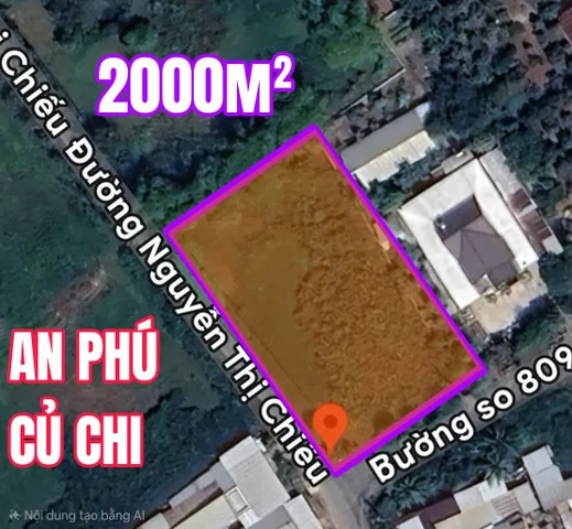 🟥Bán đất An Phú 2000m² có sẵn 500m² thổ cư ngang 60m giá 10.5 tỷ tại Đường Nguyễn Thị Chiếu Xã An Nhơn Tây