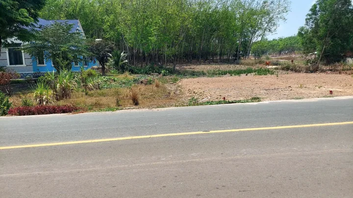 Thật 100%. đất mặt tiền đường nhựa liên huyện, cách quốc lộ 14 chỉ 80m, sổ hồng