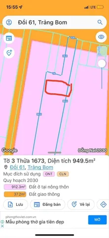 Đất full thổ cư . Sổ hồng đsh