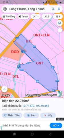 Bán đất 21000m² ngang 53m giá 147 tỷ tại Xã Long Phước