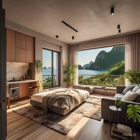 Độc quyền căn studio ngay vịnh biển dự án Sun Island Cát Bà 1.88 tỷ, full đồ nội thất