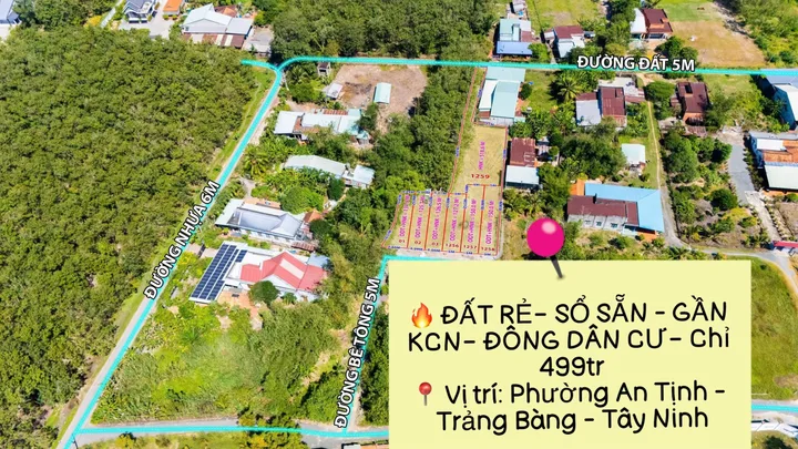 ĐẤT NGỘP KCN TRẢNG BÀNG- SỔ SẴN- 125M2- GIÁ CHỈ 499TR