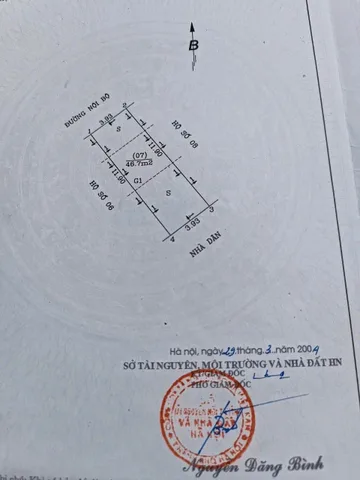 BÁN ĐẤT TẶNG NHÀ CẤP 4 LIÊN MẠC 47M2 PHÂN LÔ QUÂN ĐỘI ÔTÔ 7 CHỖ VÀO ĐẤT GIÁ 6.45 TỶ