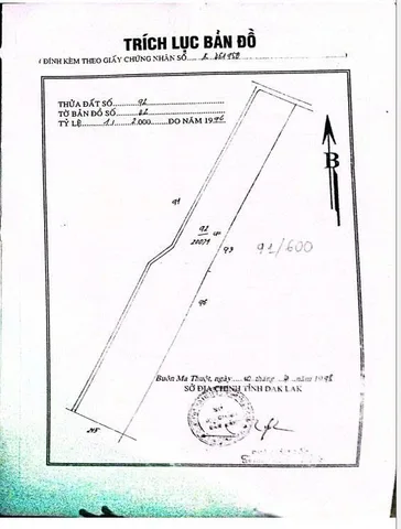 Bán đất 19694.4m² có sẵn .m² thổ cư ngang 45m giá 14 tỷ tại Xã Ea Nuôl