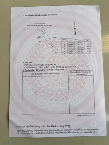 Bán đất 580.7m² có sẵn 100m² thổ cư ngang 7.7m giá 1.5 tỷ tại Phường Chơn Thành