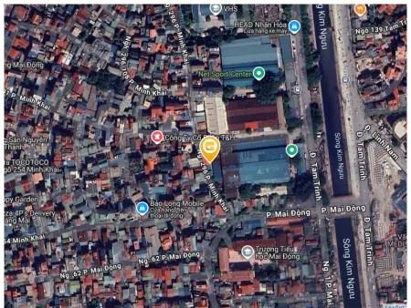 Bán nhà 78.8m² có sẵn 59m² thổ cư ngang 11.2m giá 11.88 tỷ tại Đường Minh Khai Phường Tương Mai