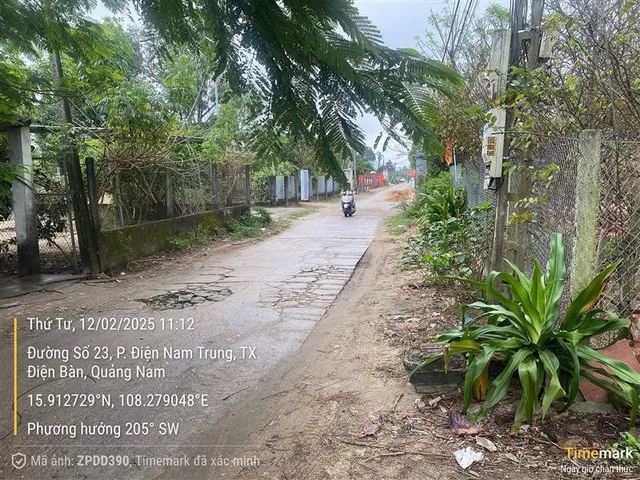 BÁN ĐẤT MẶT ĐƯỜNG 23 
ĐIỆN NAM TRUNG, ĐIỆN BÀN.
