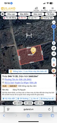Bán đất 1660.8m² ngang 51m giá 3.25 tỷ tại Phường Tân An
