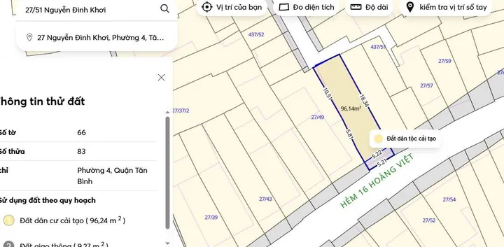 Bán Nhà Hẻm 27/51 Nguyễn Đình Khơi – Giá 25,5 tỷ.