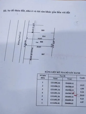 Bán đất 101.1m² có sẵn 72m² thổ cư ngang 5m giá 2.9 tỷ tại Xã Củ Chi