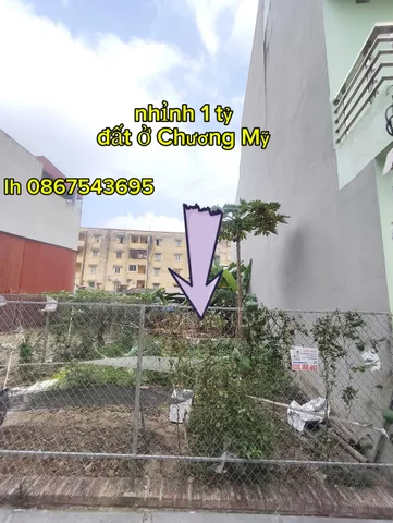 Nhỉnh 1 tỷ đất ở Chương Mỹ