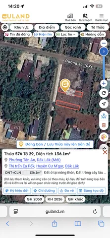 Bán đất 136.1m² có sẵn 60m² thổ cư ngang 5m giá 790 triệu tại Phường Tân An
