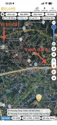 Bán 50m2 đất thổ cư trung tâm phố Hữu Nghị, Sơn Tây sổ đỏ Hà Nội gần Nhà máy và 2 trường Đại Học