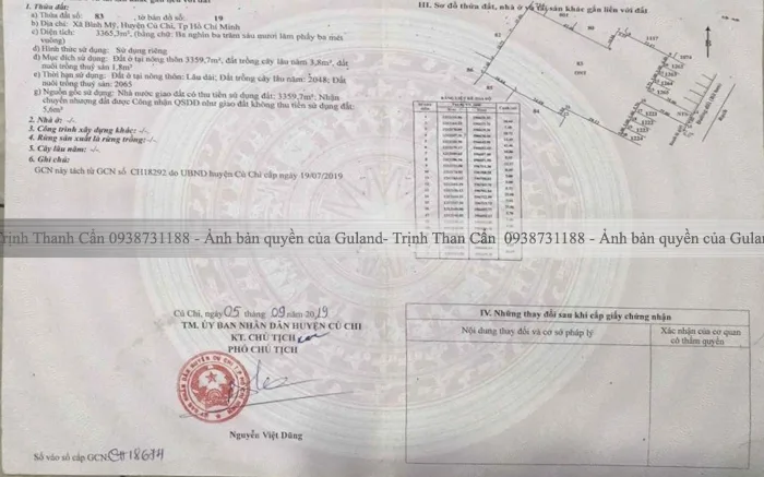 Bán đất 3365m² có sẵn 3360m² thổ cư ngang 41m giá 27 tỷ tại Xã Bình Mỹ