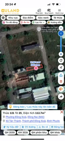 Bán đất 113m² full thổ cư ngang 5m giá 1,150 tỷ đồng ( thương lượng) tại Phường Đồng Xoài