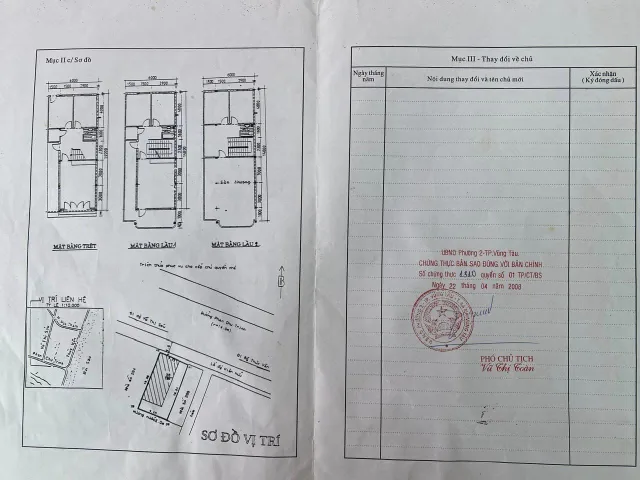 BÁN NHÀ 1 TRỆT 2 LẦU MẶT TIỀN PHAN CHU TRINH, GẦN BIỂN BÃI SAU