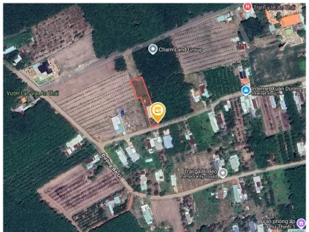 Bán đất 1110.9m² có sẵn 100m² thổ cư ngang 10m tại Xã Phước Thành