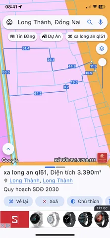 Bán 3390m2 ql51 ngay vòng xoay cao tốc long thành - tphcm