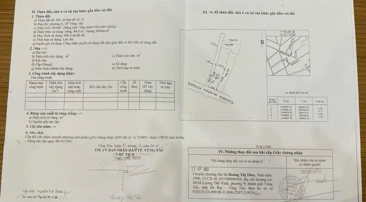 BÁN NHÀ CẤP 4 MẶT TIỀN BÀ TRIỆU GẦN BIỂN BÃI TRƯỚC CHỈ 6.95 TỶ