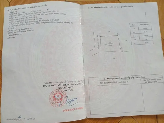 Bán đất 593m² ngang 22m giá 900 triệu tại Phường Tân An