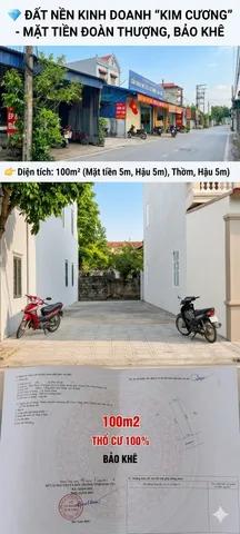 Bán đất 100m² full thổ cư ngang 5m giá 3.65 tỷ tại Phường Sơn Nam