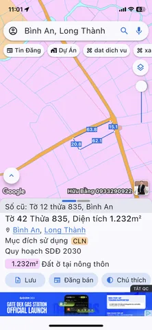 1232M2 BÌNH AN MẶT SAU SÂN BAY LONG THÀNH