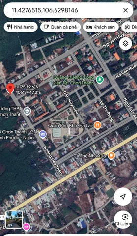 Bán đất 234m² full thổ cư ngang 9m giá 2.2 tỷ TTHC  Phường Chơn Thành