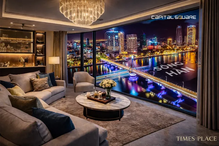 Nhận booking tòa C1 Times Place view cầu sông Hàn - Capital Square BRG