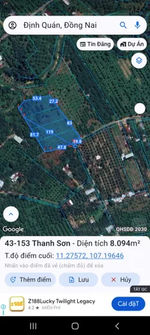 Bán Nhà đất Thanh Sơn Định Quán Đồng Nai