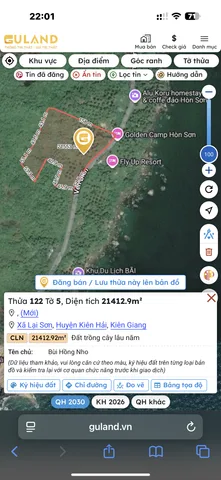 Đất phát truyển du lịch mặt hướng biển lưng tựa núi