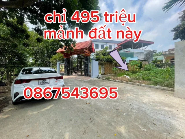 Chỉ 495 triệu cho mảnh đất gần vin olympic, sân bay phía nam