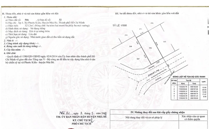 Bán đất 323.3m² full thổ cư ngang 12m giá 32.33 tỷ tại Xã Nhà Bè