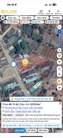 Bán đất 434m² có sẵn 100m² thổ cư ngang 7m giá 1.45 tỷ tại Phường Buôn Ma Thuột