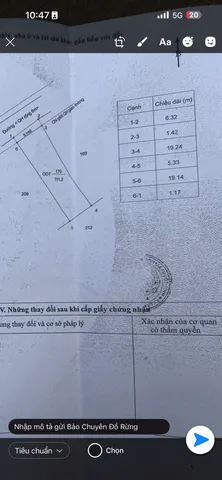 Bán đất 119.2m² có sẵn 100m² thổ cư ngang 6,3m giá 4.7 tỷ tại Phường Tân An