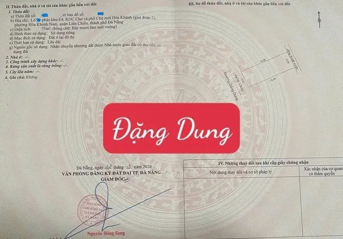 🔴💥Bán nhà C4 Gác lững mặt tiền đường Đặng Dung - thông Âu Cơ