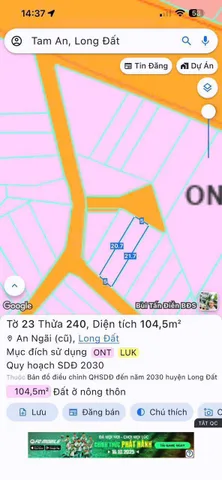 BÁN GẤP 110M2 NGAY TT LONG ĐIỀN CHỈ 900 TRIỆU