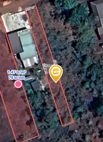 Bán đất 262m² có sẵn 60m² thổ cư ngang 5.0m giá 315 triệu tại Xã Cuôr Đăng