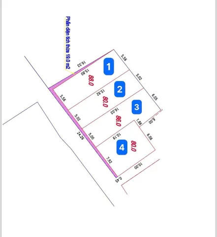 Bán đất 80m² full thổ cư ngang 5,02m giá 3.25 tỷ tại Xã Phú Xuyên