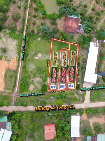 Bán đất 120.8m² có sẵn 100m² thổ cư ngang 6m giá 280 triệu tại Xã Đạ Tẻh