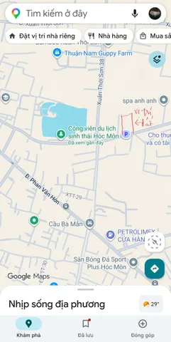 Cần bán đất mặt tiền Nguyễn Thị Thử gần công viên sinh thái